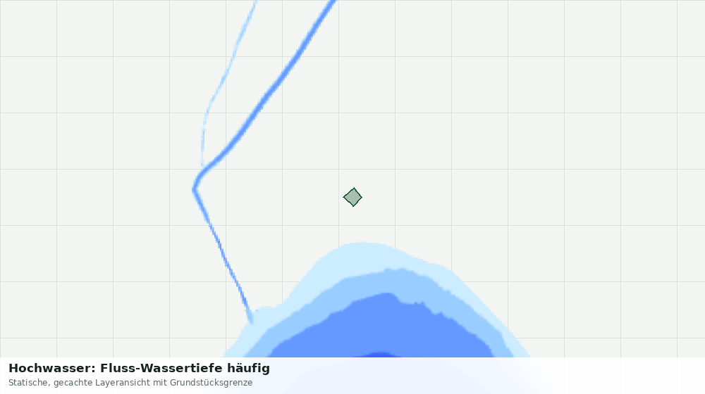 Statische Kartenansicht: Hochwasser: Fluss-Wassertiefe häufig