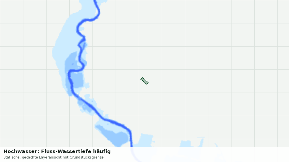 Statische Kartenansicht: Hochwasser: Fluss-Wassertiefe häufig