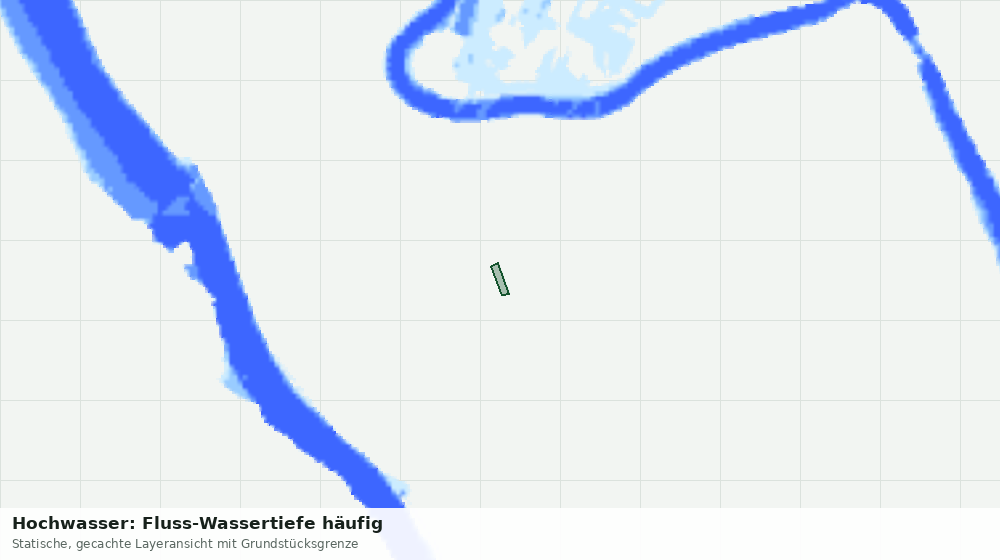 Statische Kartenansicht: Hochwasser: Fluss-Wassertiefe häufig