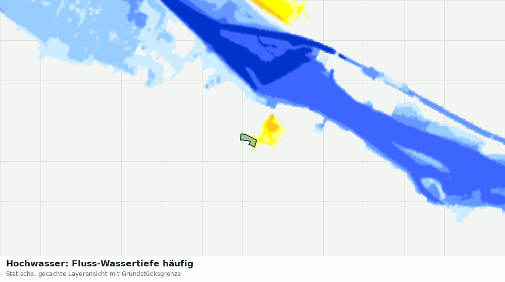 Statische Kartenansicht: Hochwasser: Fluss-Wassertiefe häufig