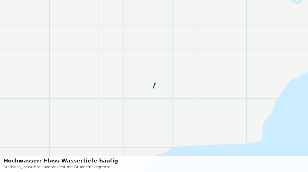 Statische Kartenansicht: Hochwasser: Fluss-Wassertiefe häufig
