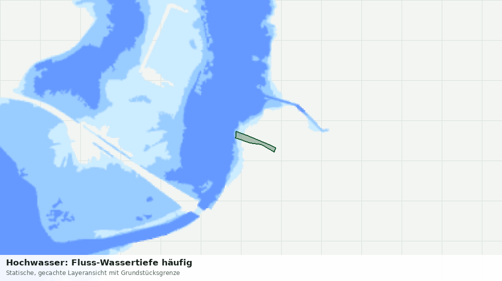 Statische Kartenansicht: Hochwasser: Fluss-Wassertiefe häufig