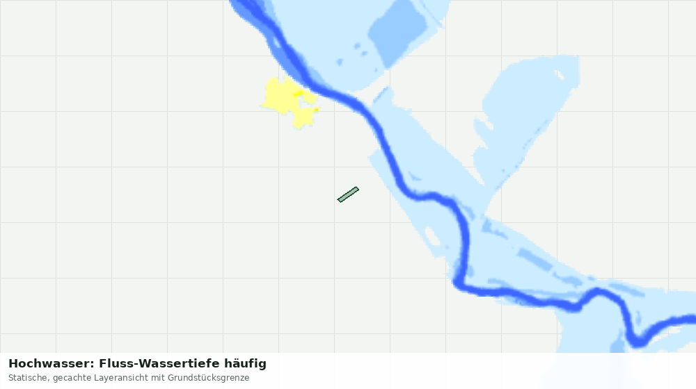 Statische Kartenansicht: Hochwasser: Fluss-Wassertiefe häufig