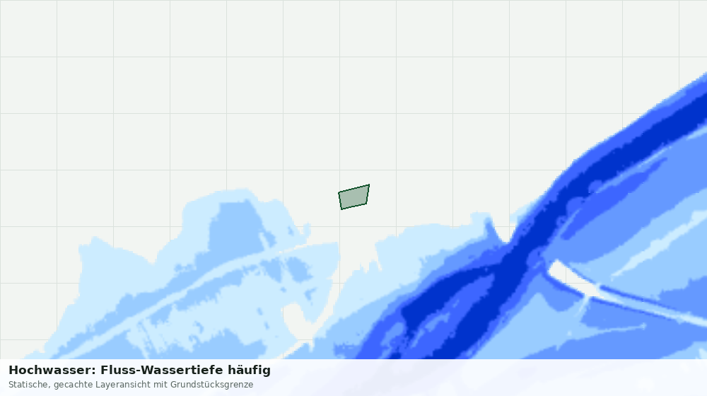Statische Kartenansicht: Hochwasser: Fluss-Wassertiefe häufig