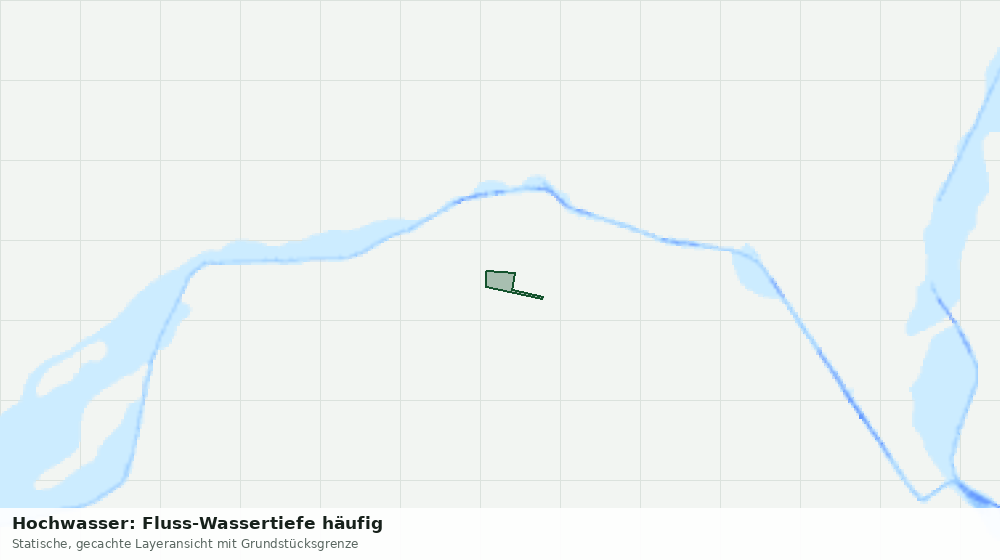 Statische Kartenansicht: Hochwasser: Fluss-Wassertiefe häufig