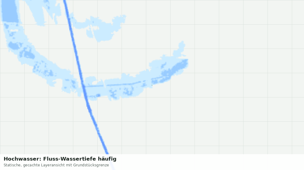 Statische Kartenansicht: Hochwasser: Fluss-Wassertiefe häufig