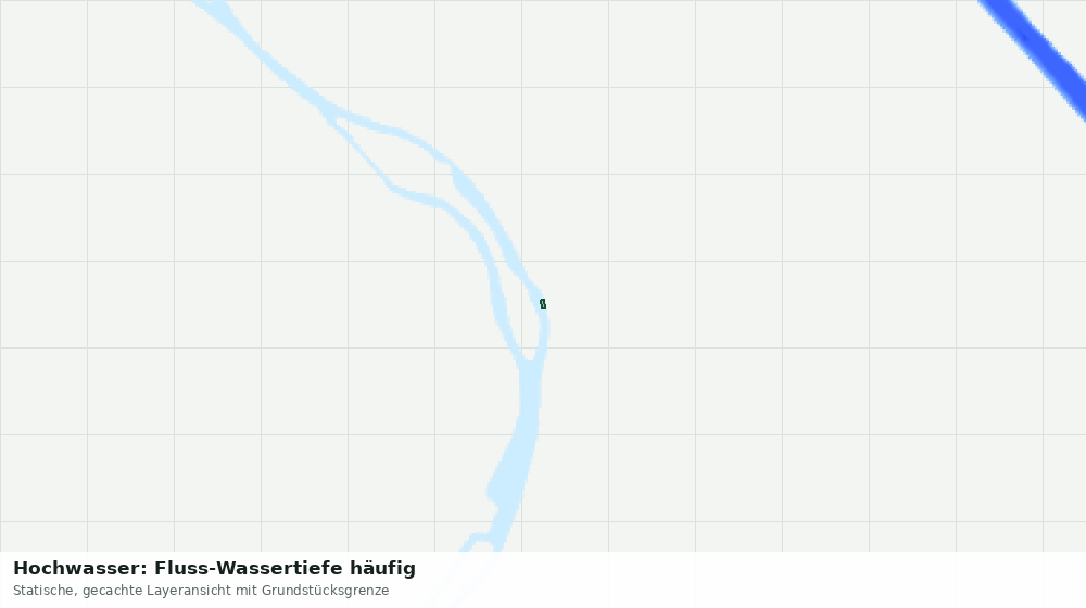 Statische Kartenansicht: Hochwasser: Fluss-Wassertiefe häufig