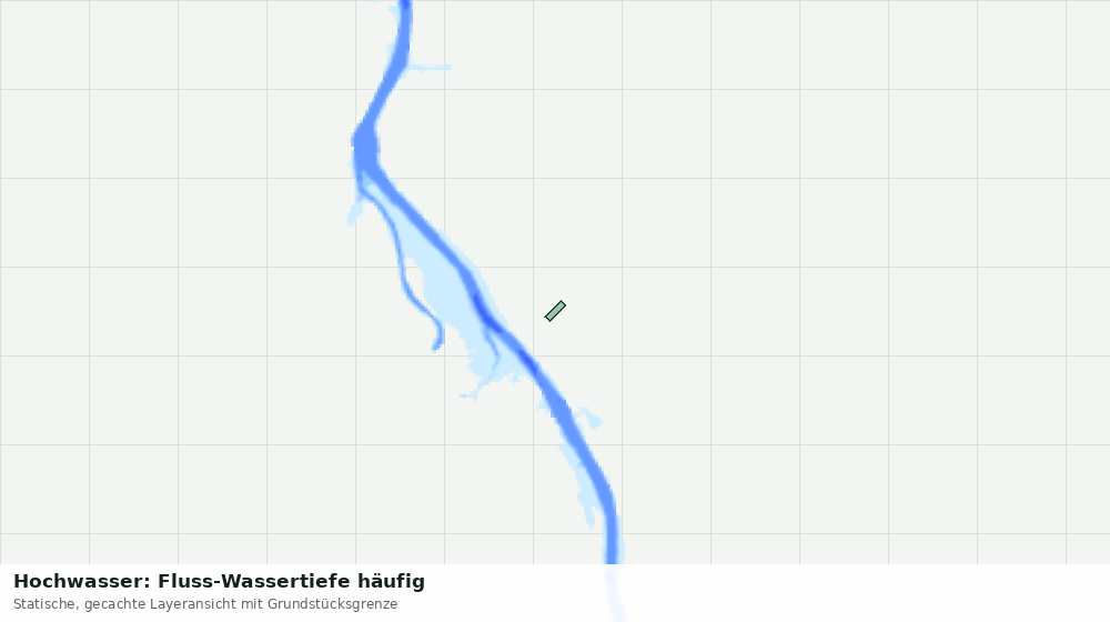 Statische Kartenansicht: Hochwasser: Fluss-Wassertiefe häufig