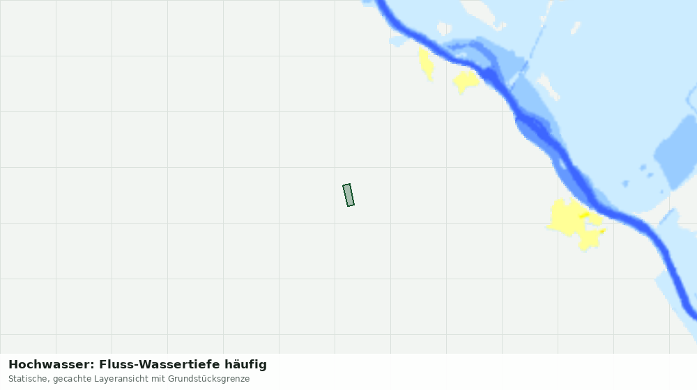 Statische Kartenansicht: Hochwasser: Fluss-Wassertiefe häufig