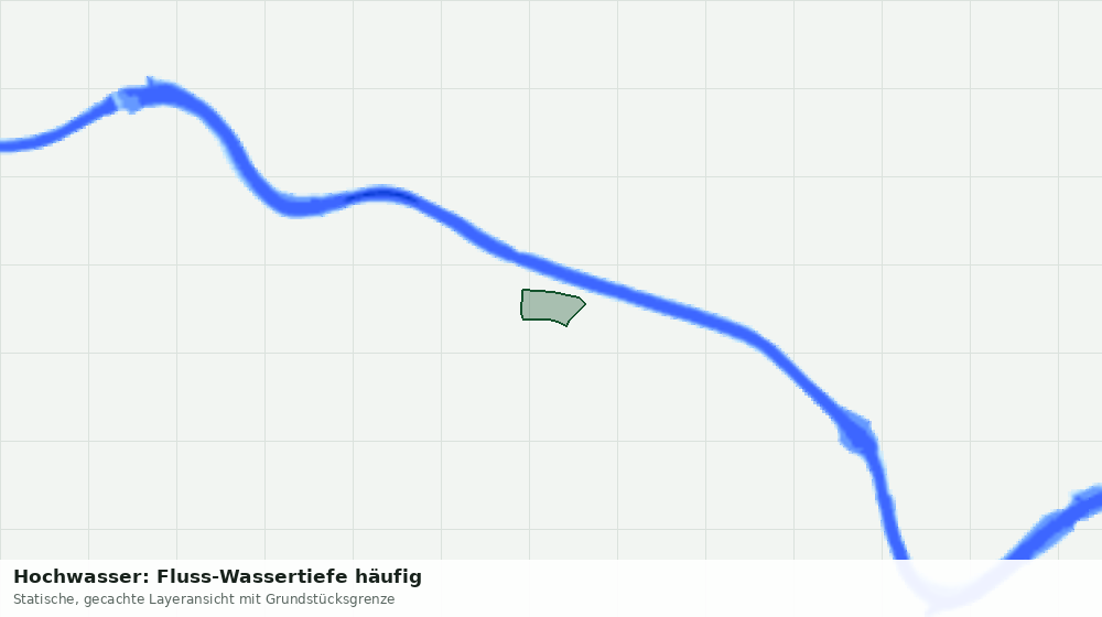 Statische Kartenansicht: Hochwasser: Fluss-Wassertiefe häufig