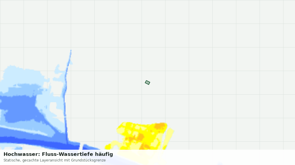 Statische Kartenansicht: Hochwasser: Fluss-Wassertiefe häufig