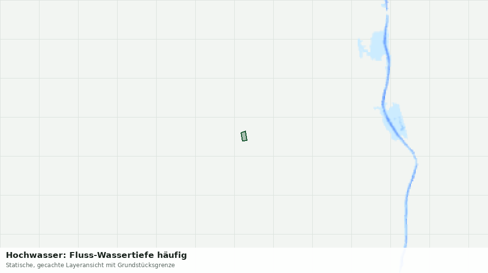 Statische Kartenansicht: Hochwasser: Fluss-Wassertiefe häufig