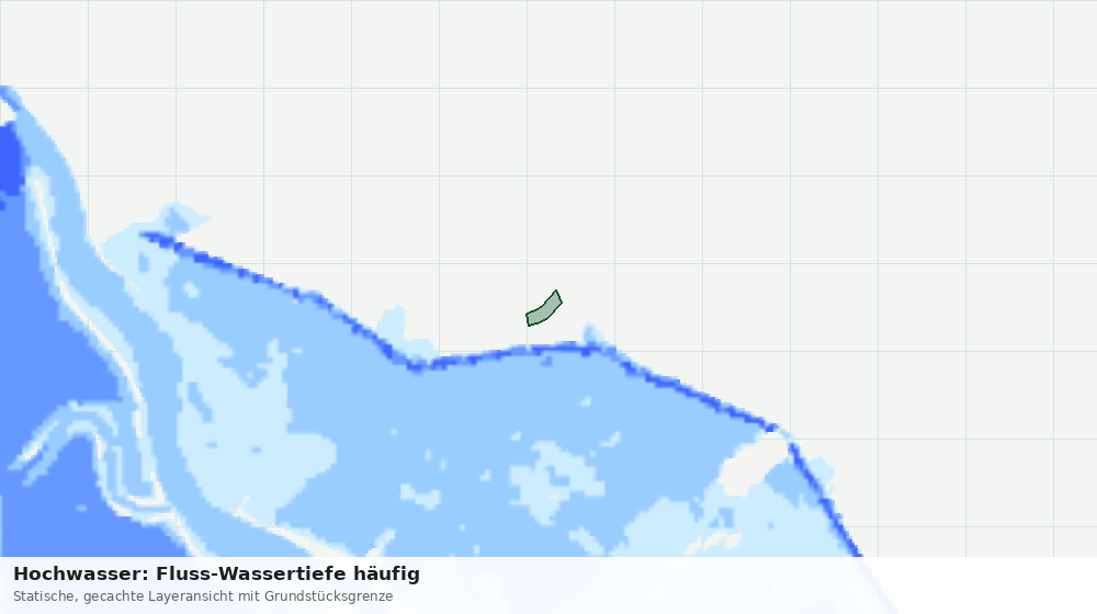 Statische Kartenansicht: Hochwasser: Fluss-Wassertiefe häufig
