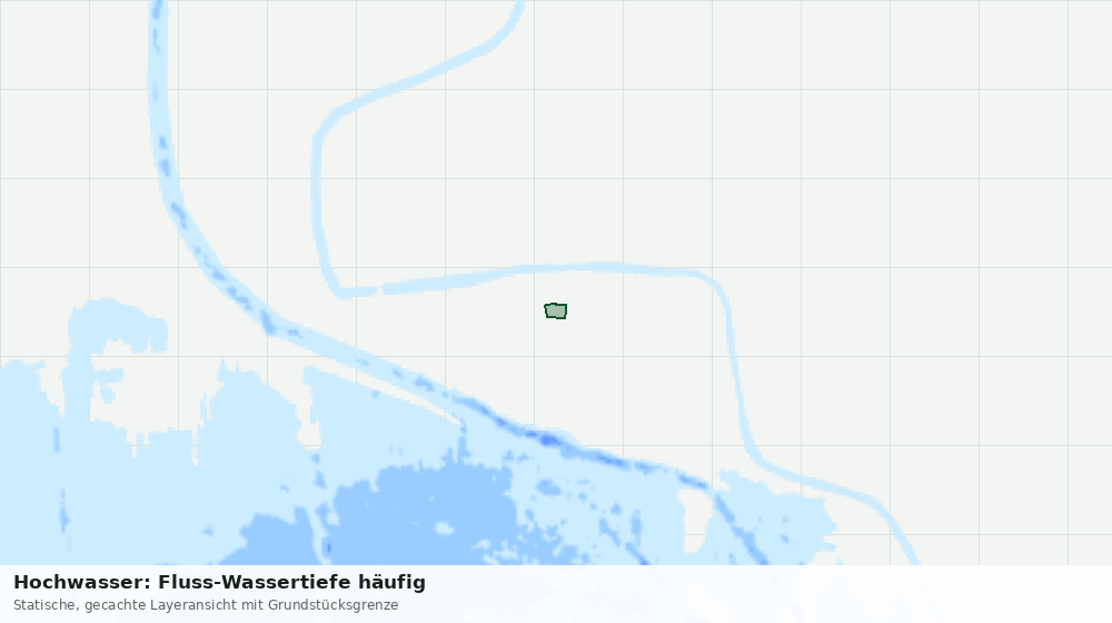 Statische Kartenansicht: Hochwasser: Fluss-Wassertiefe häufig