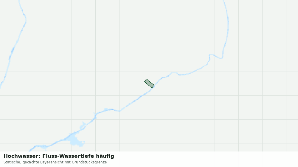 Statische Kartenansicht: Hochwasser: Fluss-Wassertiefe häufig