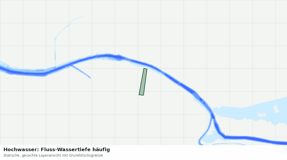 Statische Kartenansicht: Hochwasser: Fluss-Wassertiefe häufig
