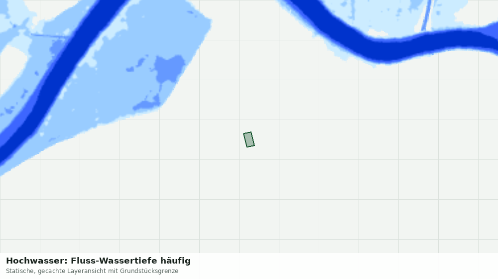 Statische Kartenansicht: Hochwasser: Fluss-Wassertiefe häufig