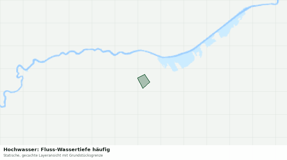 Statische Kartenansicht: Hochwasser: Fluss-Wassertiefe häufig