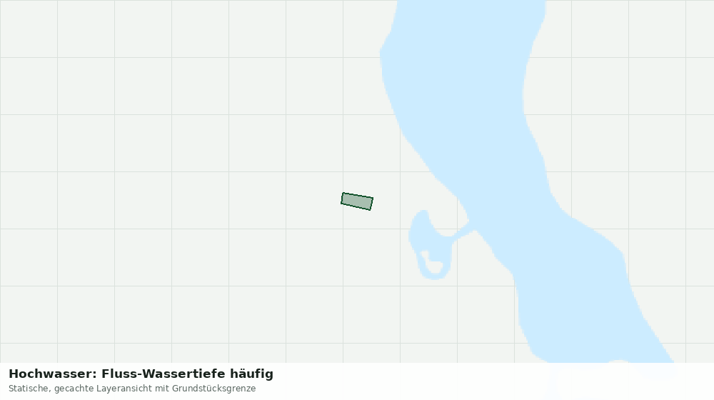 Statische Kartenansicht: Hochwasser: Fluss-Wassertiefe häufig