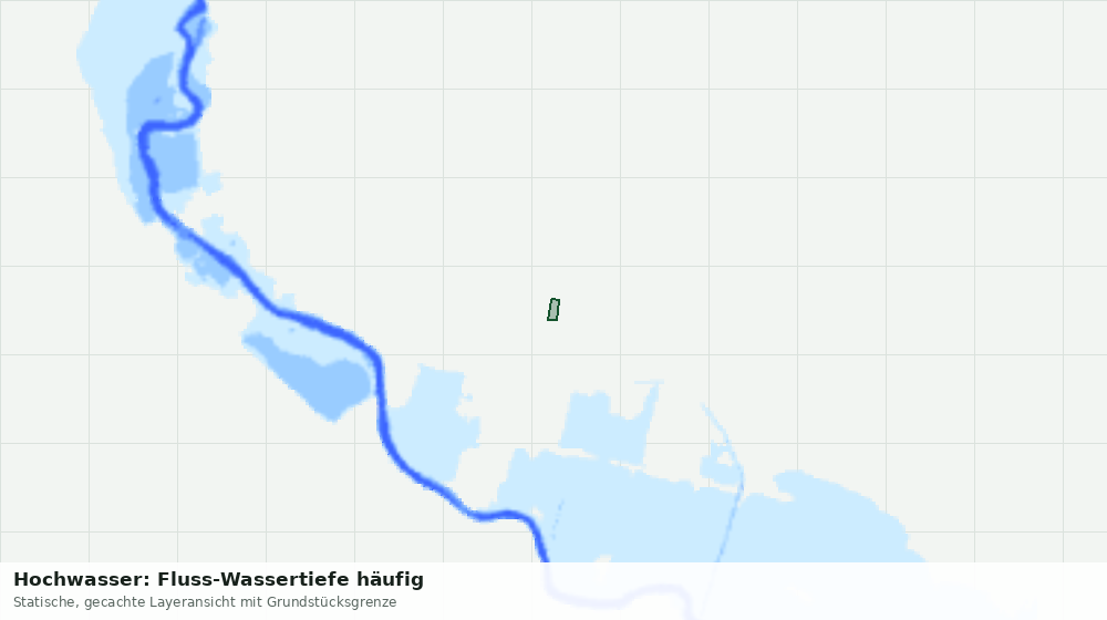 Statische Kartenansicht: Hochwasser: Fluss-Wassertiefe häufig