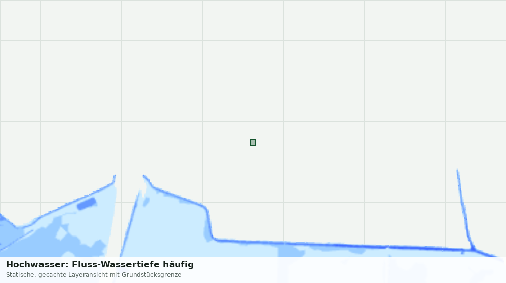 Statische Kartenansicht: Hochwasser: Fluss-Wassertiefe häufig