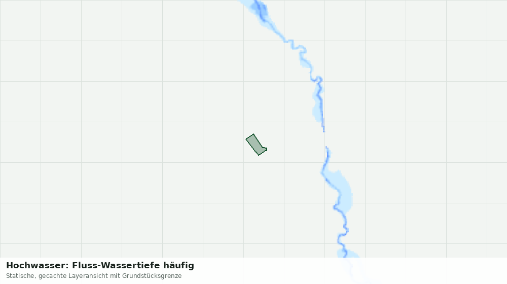Statische Kartenansicht: Hochwasser: Fluss-Wassertiefe häufig