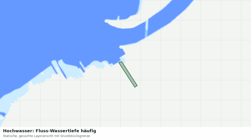 Statische Kartenansicht: Hochwasser: Fluss-Wassertiefe häufig