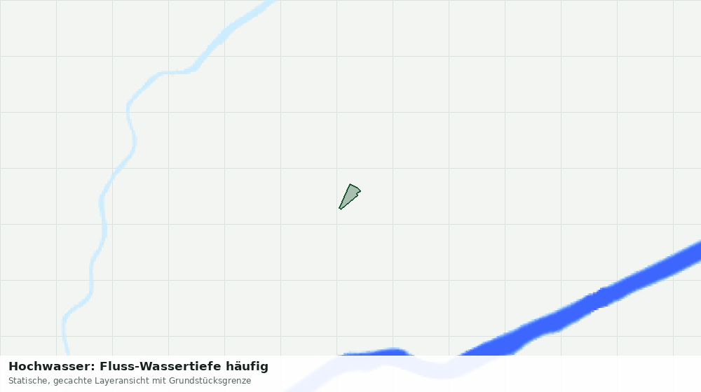 Statische Kartenansicht: Hochwasser: Fluss-Wassertiefe häufig