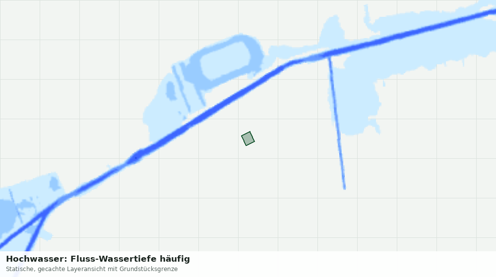 Statische Kartenansicht: Hochwasser: Fluss-Wassertiefe häufig