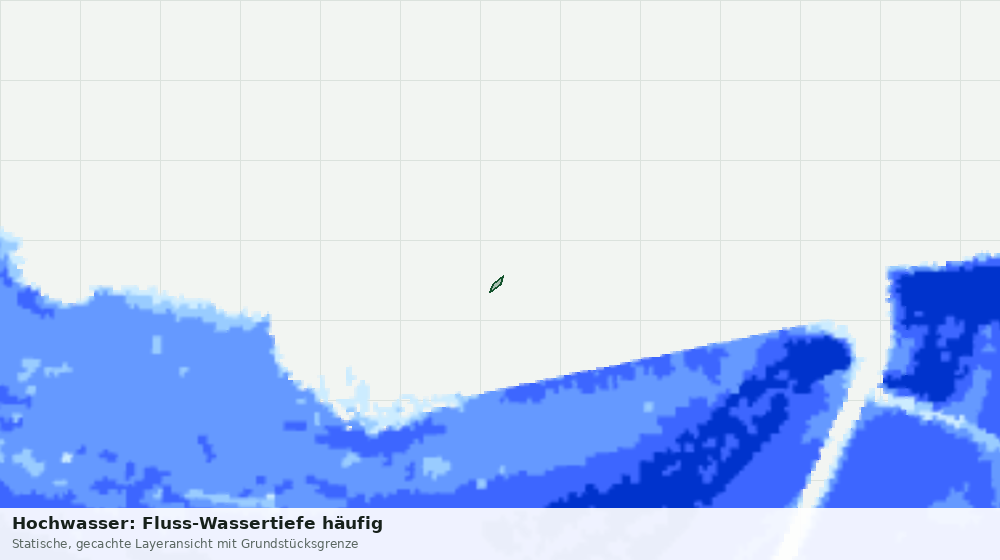 Statische Kartenansicht: Hochwasser: Fluss-Wassertiefe häufig