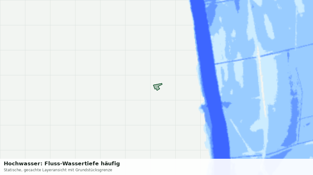 Statische Kartenansicht: Hochwasser: Fluss-Wassertiefe häufig