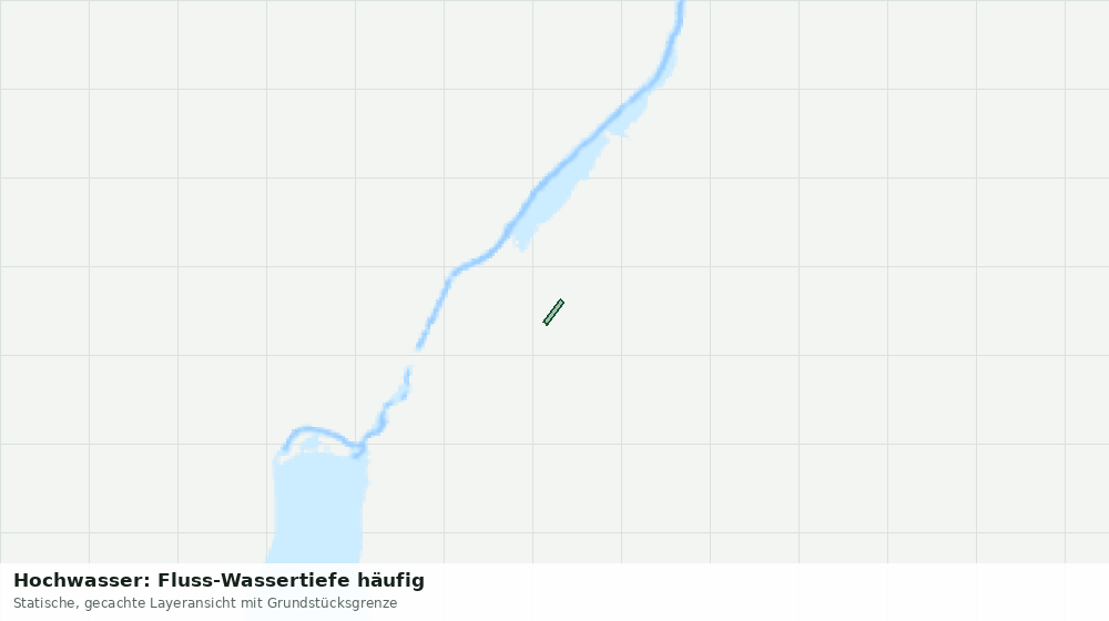 Statische Kartenansicht: Hochwasser: Fluss-Wassertiefe häufig