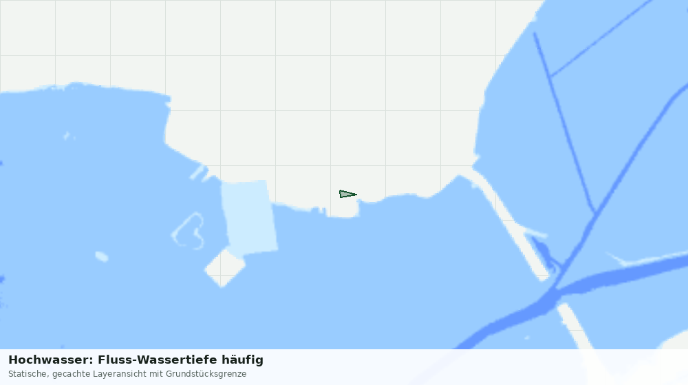 Statische Kartenansicht: Hochwasser: Fluss-Wassertiefe häufig