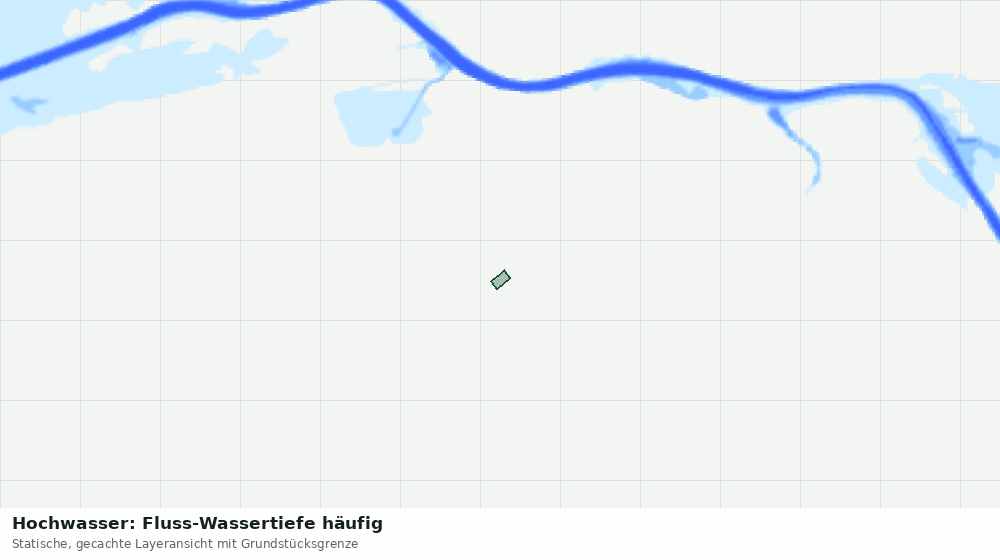 Statische Kartenansicht: Hochwasser: Fluss-Wassertiefe häufig