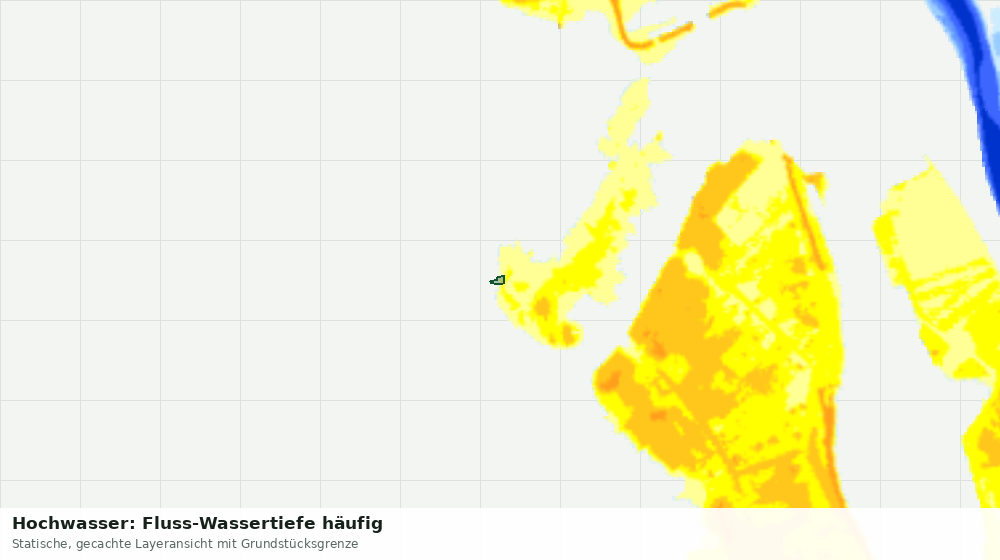Statische Kartenansicht: Hochwasser: Fluss-Wassertiefe häufig