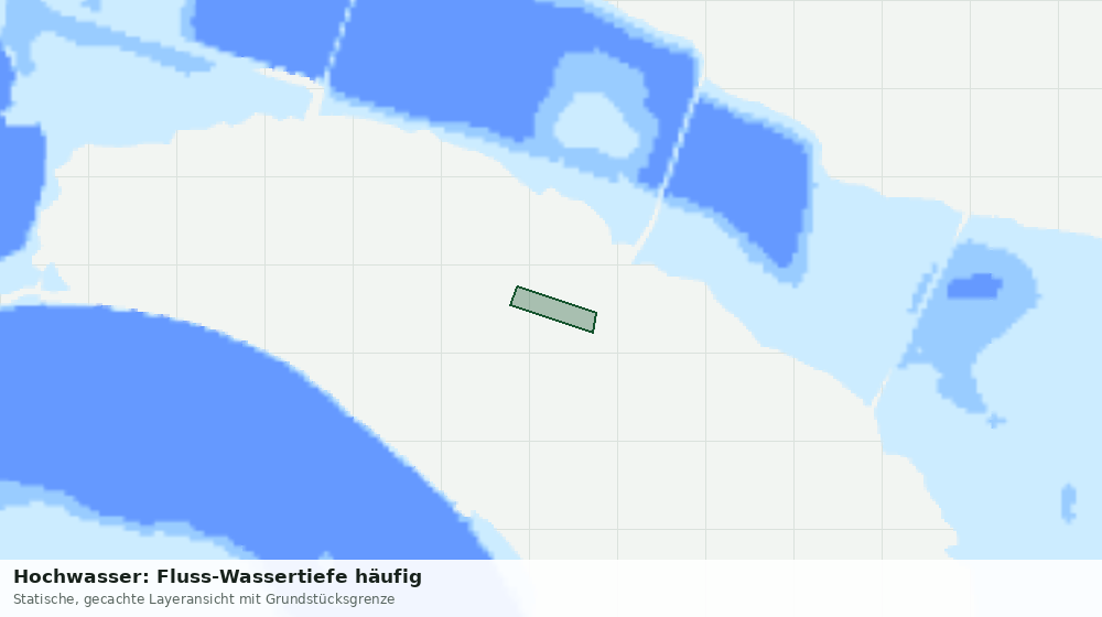 Statische Kartenansicht: Hochwasser: Fluss-Wassertiefe häufig