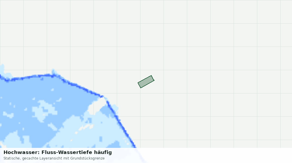 Statische Kartenansicht: Hochwasser: Fluss-Wassertiefe häufig