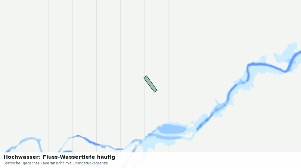 Statische Kartenansicht: Hochwasser: Fluss-Wassertiefe häufig