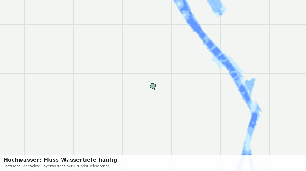 Statische Kartenansicht: Hochwasser: Fluss-Wassertiefe häufig