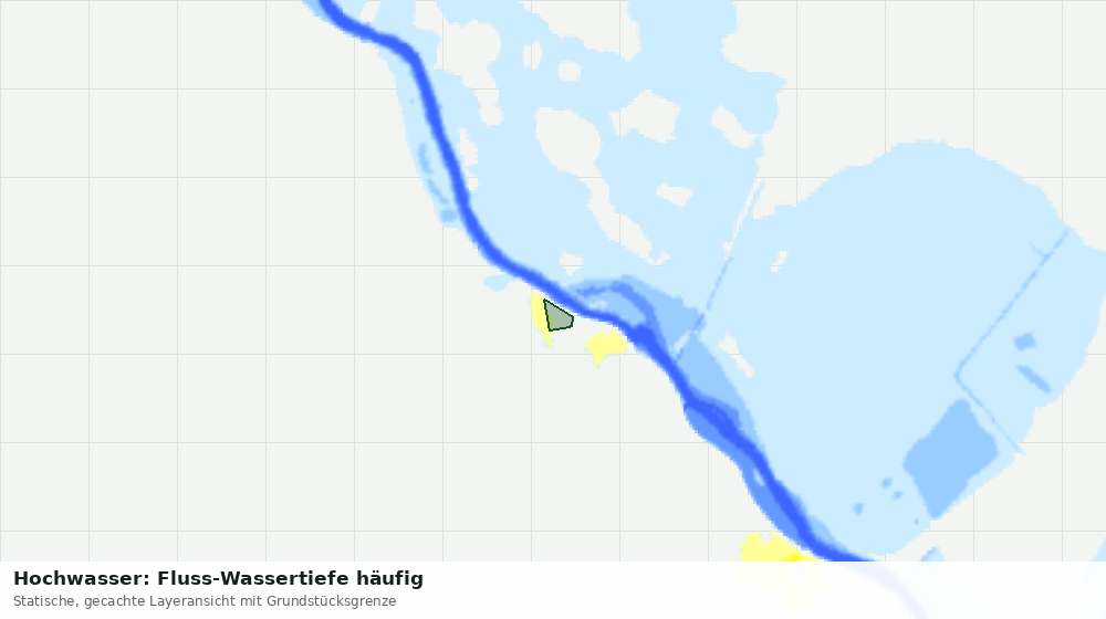 Statische Kartenansicht: Hochwasser: Fluss-Wassertiefe häufig