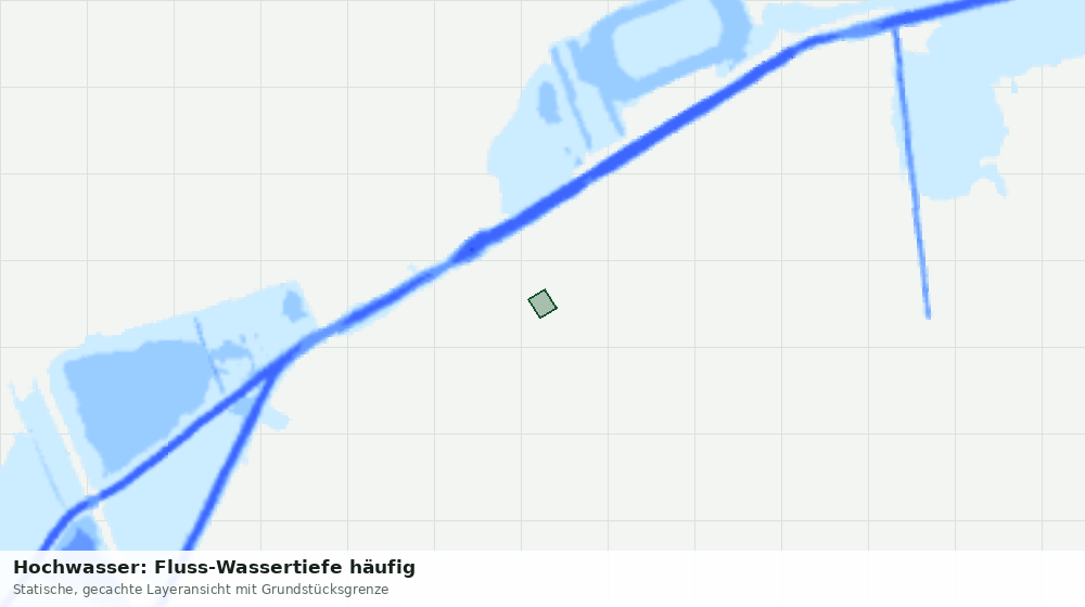 Statische Kartenansicht: Hochwasser: Fluss-Wassertiefe häufig