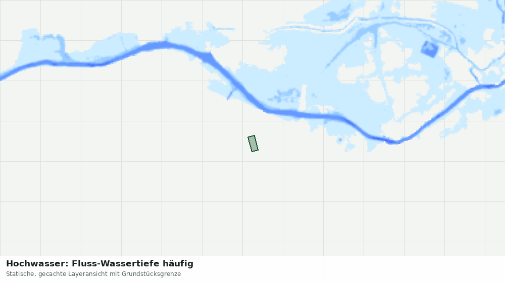 Statische Kartenansicht: Hochwasser: Fluss-Wassertiefe häufig