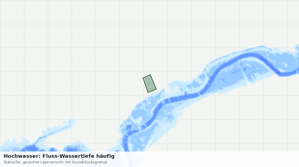 Statische Kartenansicht: Hochwasser: Fluss-Wassertiefe häufig