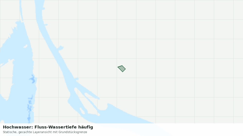 Statische Kartenansicht: Hochwasser: Fluss-Wassertiefe häufig