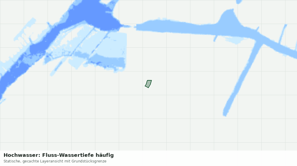 Statische Kartenansicht: Hochwasser: Fluss-Wassertiefe häufig