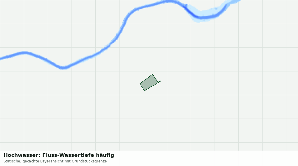 Statische Kartenansicht: Hochwasser: Fluss-Wassertiefe häufig