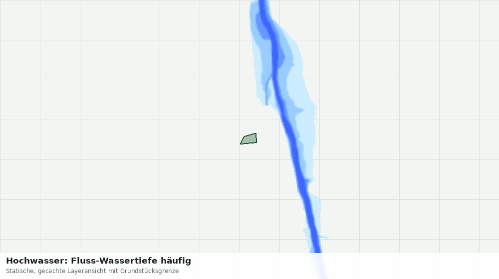Statische Kartenansicht: Hochwasser: Fluss-Wassertiefe häufig