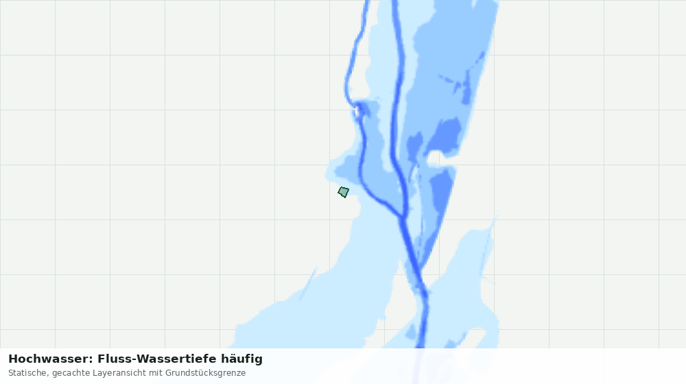 Statische Kartenansicht: Hochwasser: Fluss-Wassertiefe häufig