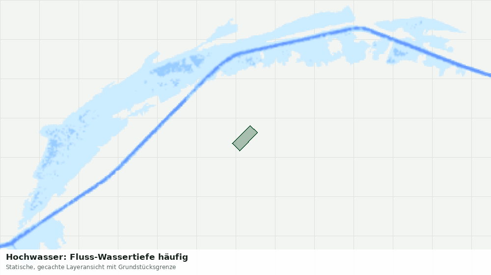 Statische Kartenansicht: Hochwasser: Fluss-Wassertiefe häufig