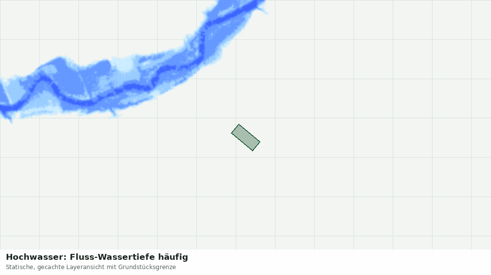 Statische Kartenansicht: Hochwasser: Fluss-Wassertiefe häufig